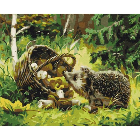Картина за номерами "Їжачок-щасливчик" BS52269, 40x50 см