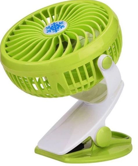 Портативный настольный вентилятор Mini Fan WX 6503 мини охладитель на аккумуляторе с прищепкой 2 скорости 4 Вт Салатовый | Зображення 1
