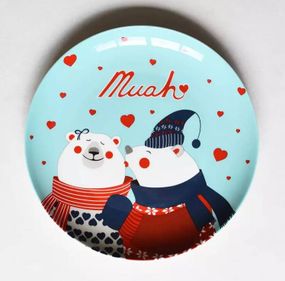 Тарілка десертна Новорічна Merry Christmas 5 9017 20 см