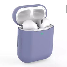 Силіконовий чохол для навушників pods 2 (Темно-бузковий)