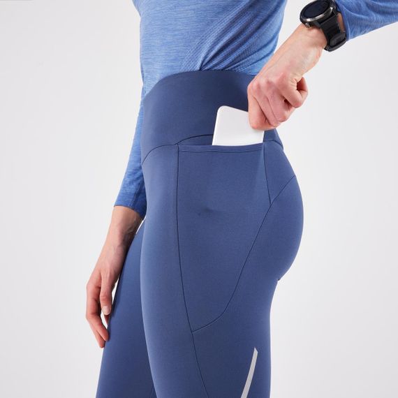 Легінси жіночі 500 утеплені для бігу сині - M UA44L31 | Зображення 4