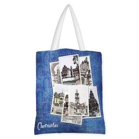 Сумка жіноча тканинна Original Chernivtsi university 40x45 см (SV_CHR005_WH)