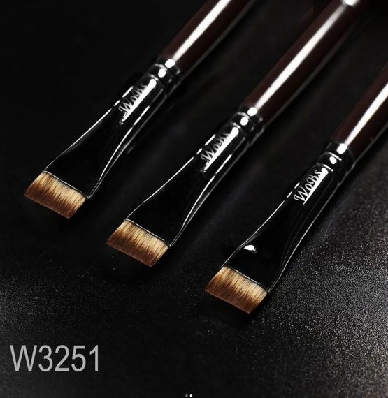 Кісточка пряма для оформлення брів і підчищення фарби WoBs W3251 синтетика | Зображення 1