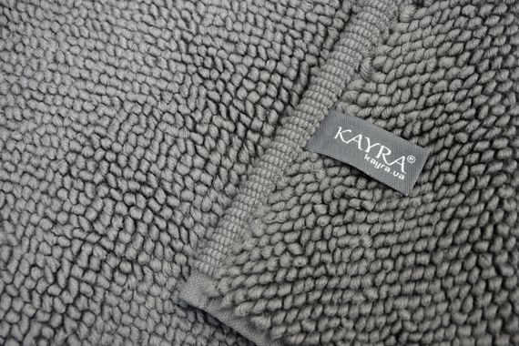 Рушник-килимок  LUX-2 Kayra 65х105 см  для ніг темно-сірий | Зображення 2