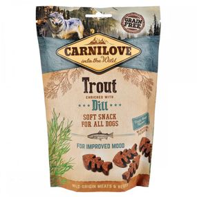Ласощі Carnilove Dog Semi Moist Snack Trout with Dill для собак з фореллю та кропом 200 г