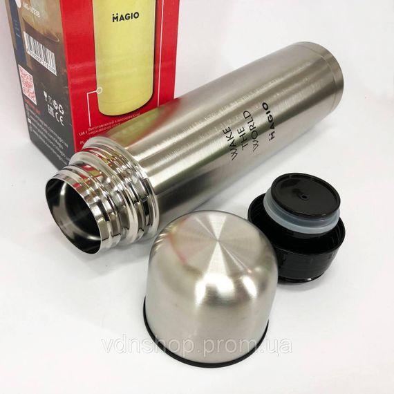 Термос питьевой туристический MAGIO MG-1033S 1 л, Термос для питьевой воды туристический PE-16