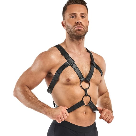 Портупея Bedroom Fantasies: Rocco Bondage Harness, чорна | Зображення 2