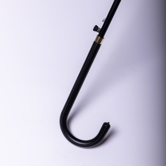 Класична парасолька-тростина напівавтомат з поліестеру 7 спиць діаметр 99 см Бежева HP-23-7BE | Зображення 5