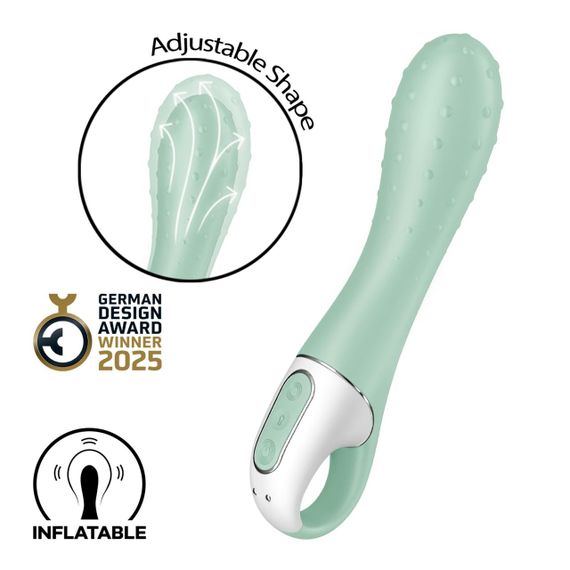 Вибратор точки G Satisfyer Air Pump Vibrator 3, надувается, 12 режимов вибрации Sex Aura