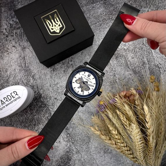 Чоловічий годинник Awarder 021-3D Де би не був Black-White Mesh | Зображення 4