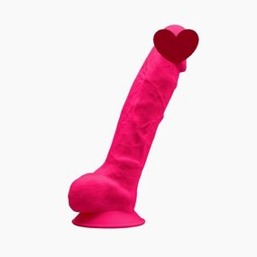 Фалоімітатор SilexD Vetus Pink (MODEL 1 size 8in), двошаровий, силікон + Silexpan, діаметр 4,2см Sex Aura