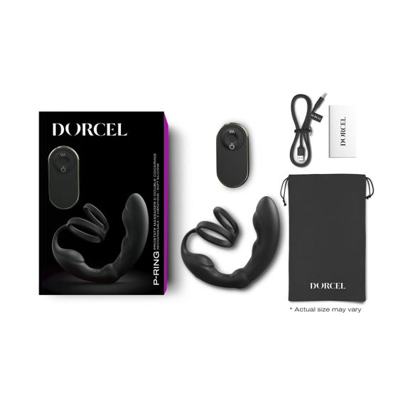 Массажер простаты Dorcel P-Ring с эрекционным кольцом и пультом ДУ Sex Aura | Зображення 4