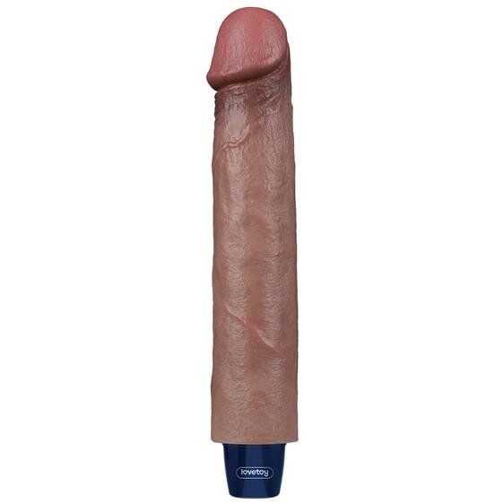 Вібратор - Real Softee Rechargeable Silicone Vibrating Dildo 9" | Зображення 1