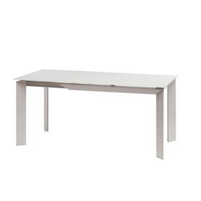 Стіл Vermont Matt White матове скло білого кольору 1200 (+500) х800х770