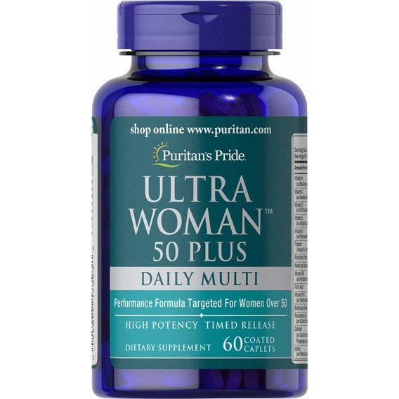 Вітамінно-мінеральний комплекс Puritan's Pride Ultra Woman 50 Plus Multi-Vitamin 60 Caplets