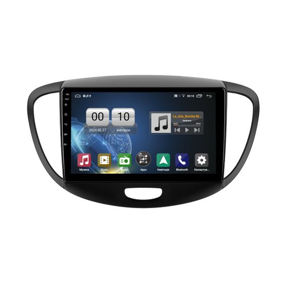 Штатна магнітола серії QIV Q1 під Hyundai i10 2007-2013 9 дюймів