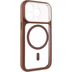 Чохол TPU+PC GETMAN Moon Clear with Magnetic Fit для Apple iPhone 14 Pro Max (6.7") Brown