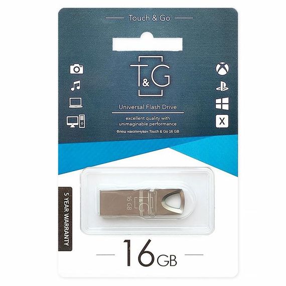 Флеш-накопичувач T&G 117 Metal Series USB 3.0 — 16GB Срібний | Зображення 1