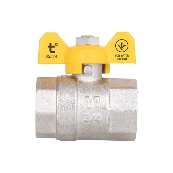 Кран кульовий Thermo Alliance Base 3/4" ВР для газу (метелик) SD602G20 | Зображення 3