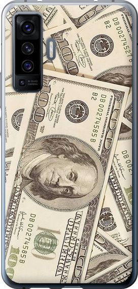 Чехол на Vivo X50 Доллары "3016u-1955-17620"