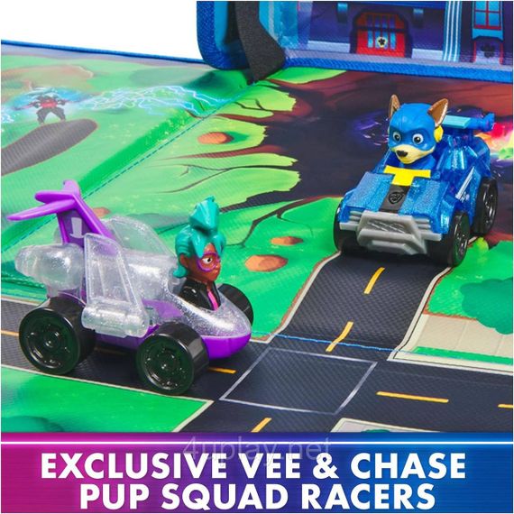 Щенячий патруль Мегакіно Ігровий килимок та машинки Гонщик, Вікторія Венс PAW Patrol The Mighty Movie Play Mat | Зображення 8