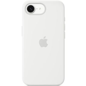 Чехол Silicone case (AAA) with Magsafe для Apple iPhone 16e (6.1") White