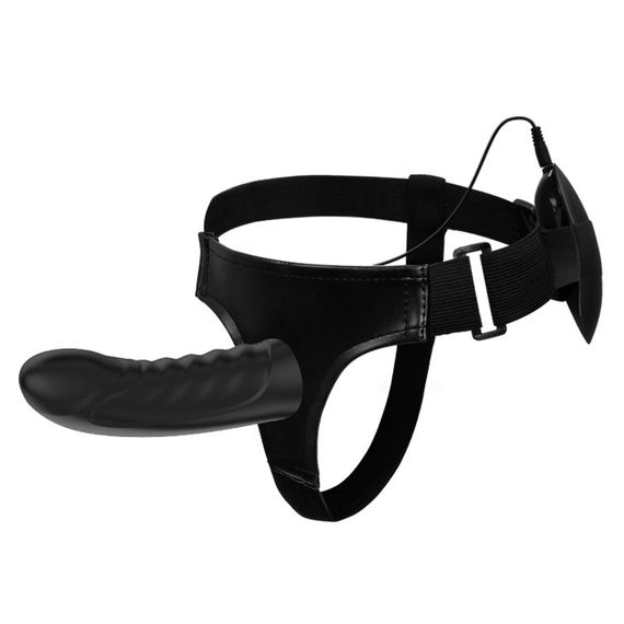 Страпон - Pretty Love Marvin Vibrating StrapOn Harness Black, 16.2 см | Зображення 9