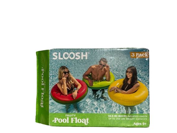 Надувной круг для плавания с рисунком летних фруктов