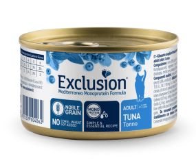 Консервований корм Exclusion Cat Adult Tuna з тунцем для дорослих котів всіх порід, 85 г