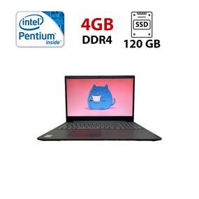 Ноутбук Б-клас Lenovo IdeaPad S145-15IWL / 15.6" (1366x768) TN / Intel Pentium Gold 5405U (2 (4) ядра по 2.3 GHz) / 4 GB DDR4 / 120 GB SSD / Intel UHD Graphics / WebCam б/в