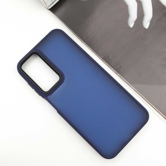 Чехол TPU+PC Lyon Frosted для Samsung Galaxy A25 5G Navy Blue | Зображення 1