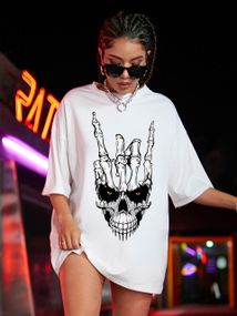 Футболка жіноча з принтом повсякденна XL Білий