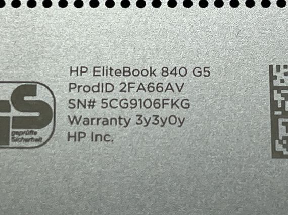 Ноутбук Б-класс HP EliteBook 840 G5 / 14" (1920x1080) IPS / Intel Core i7-8550U (4 (8) ядра по 1.8 - 4.0 GHz) / 8 GB DDR3 / 256 GB SSD / WebCam / USB 3.0 / HDMI / Без акб б/у | Зображення 6