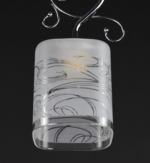 Люстра стельова на 1 лампочку 27753 Хром 30х10х10 см. | Зображення 1