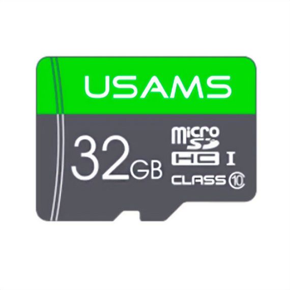 Карта пам'яті Usams US-ZB094 (TF High Speed Card) microSDHC Class 10 - 32GB (без адаптера) Green | Зображення 1