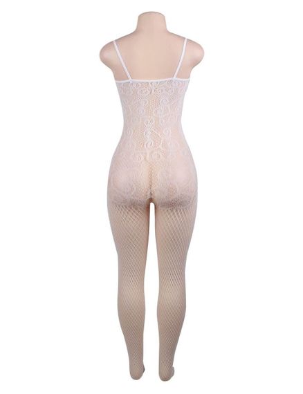 Бодистокинг ажурный с открытым доступом Star Night белый, XS-M sexstyle | Зображення 4