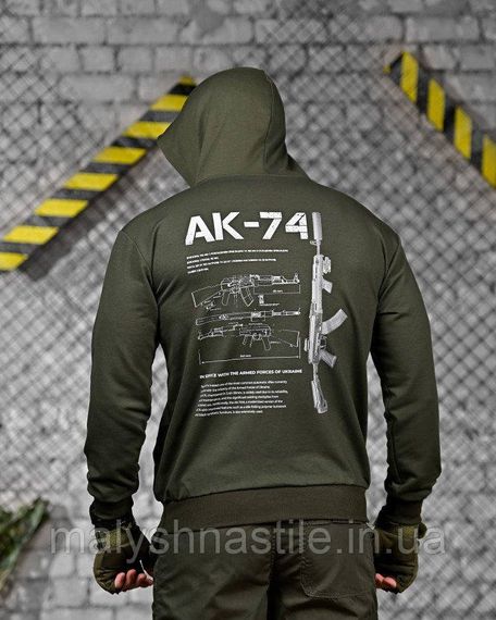 Тактическая худи MAKLIN   АК-74 олива ДЛ7064