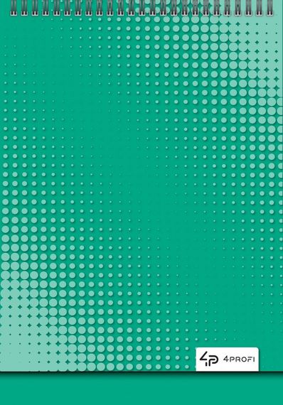Блокнот 4Profi   "Color office" green 40 арк. формат А6 903399