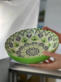 Салатник Olens Тригір'я 102-603-8 25.5х7.5 см 1800 мл салатовий