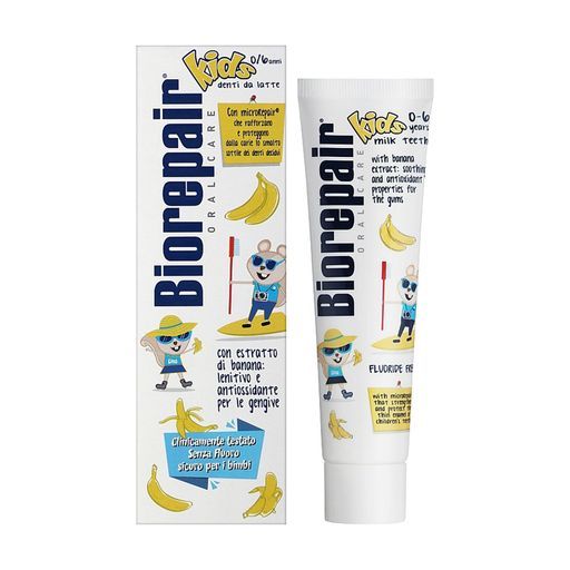Дитяча зубна паста Biorepair "Веселе мишеня" банан, 50 ml
