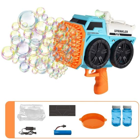 Пистолет с мыльными пузырями SHT KB1295 Truck на 139 отверстий + 2xbottle 60ml Blue | Зображення 1
