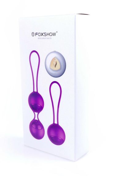 Набір вагінальних кульок з вібрацією та пультом дистанційного керування FOX - Vibrating Silicone Kegel Balls Set USB, BS6300003 | Зображення 6