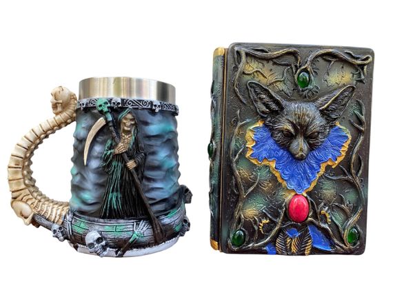 Подарунковий набір Кухоль 3D Підземний 1254 і Блокнот 3D «Лісовий Гримуар Лиси»