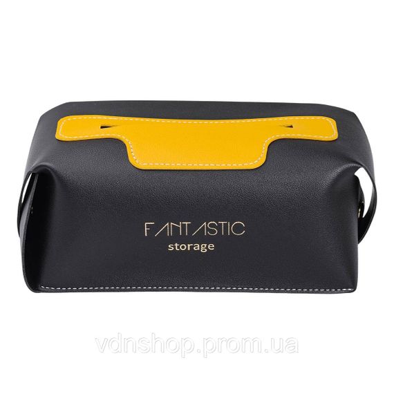 Салфетниця з еко шкіри в машину 21х12х8 см контейнер для серветок Чорний HP-3-210B | Зображення 1