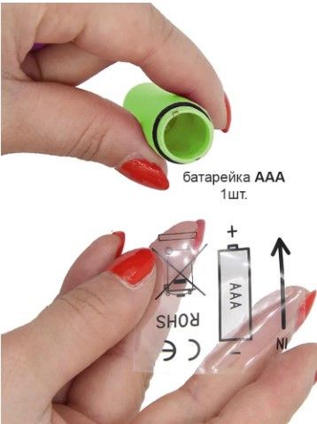 Компактный мини вибратор, ВиброПуля с 10 режимами вибрации зеленый sexstyle | Зображення 4