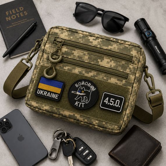 Чоловіча тактична сумка EDC Cordura 600D, сумка з кордури для патчів піксель RS-22 | Зображення 3