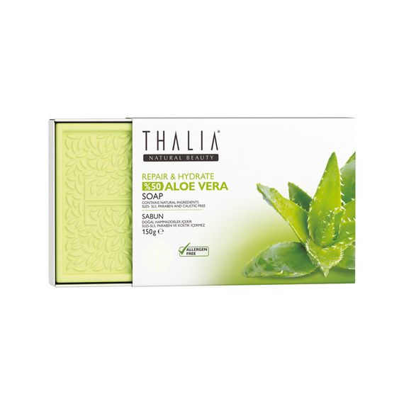 Восстанавливающее натуральное мыло Thalia с 50% алоэ вера 150 г