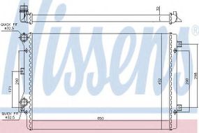 Радіатор охолодження AUDI, SEAT, VW (вир-во Nissens) NISSENS 65279A на VW PASSAT (362)