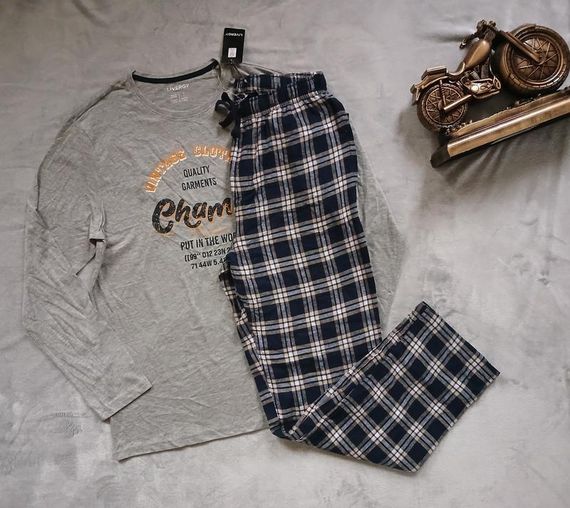 Піжама чоловіча Livergy флианелеві штани | Зображення 1