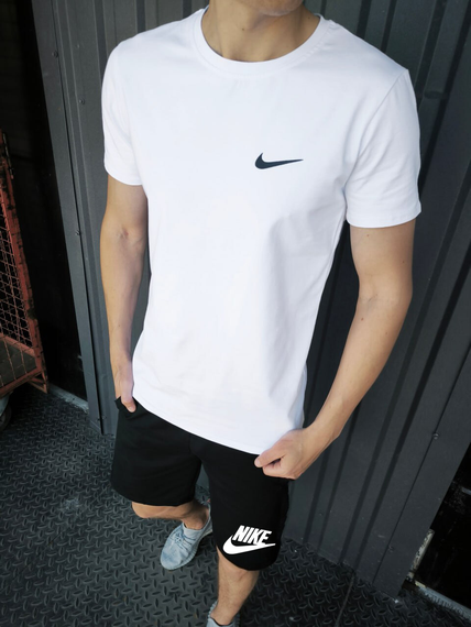Літній чоловічий комплект Nike футболка + шорти | Зображення 1